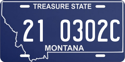 MT license plate 210302C