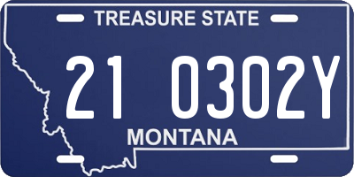 MT license plate 210302Y