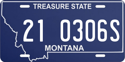 MT license plate 210306S