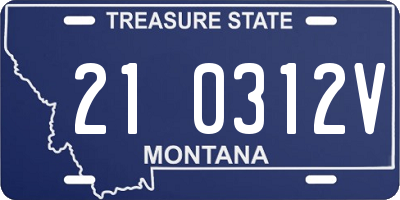MT license plate 210312V
