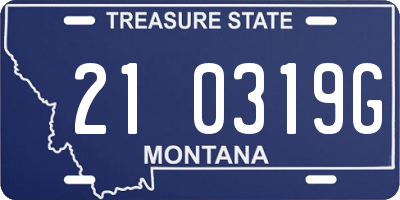 MT license plate 210319G