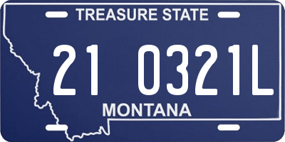 MT license plate 210321L
