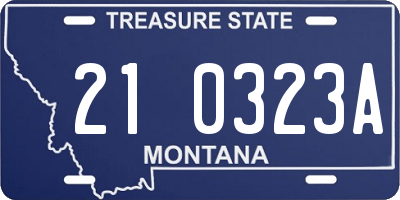 MT license plate 210323A