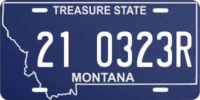 MT license plate 210323R