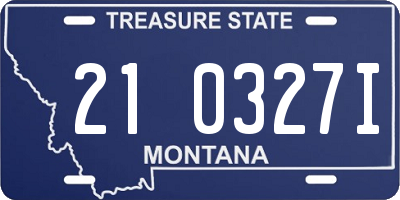 MT license plate 210327I