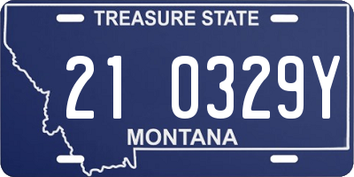 MT license plate 210329Y