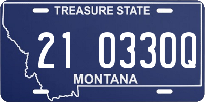 MT license plate 210330Q
