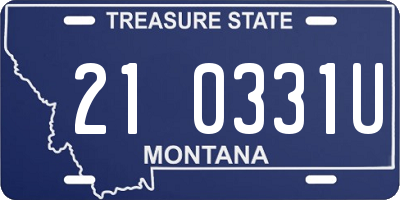 MT license plate 210331U