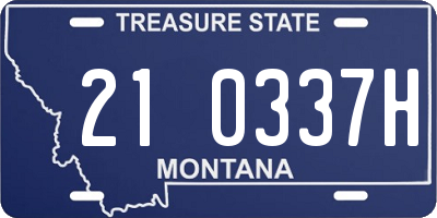 MT license plate 210337H