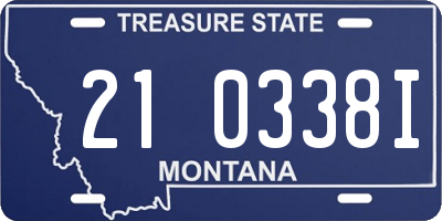 MT license plate 210338I