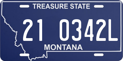 MT license plate 210342L