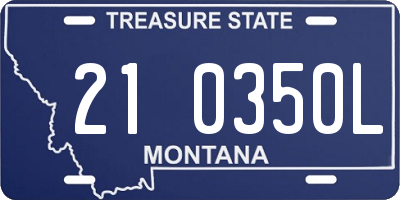 MT license plate 210350L