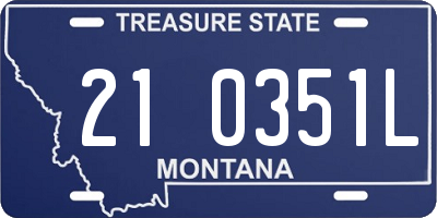 MT license plate 210351L