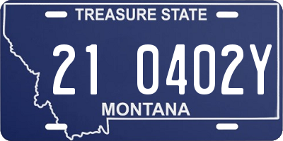 MT license plate 210402Y