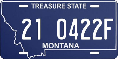 MT license plate 210422F