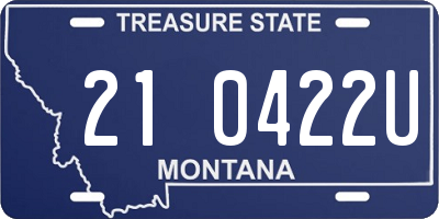 MT license plate 210422U