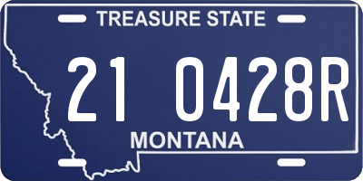 MT license plate 210428R