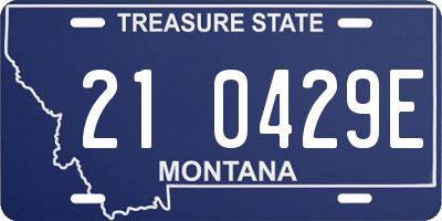 MT license plate 210429E