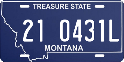 MT license plate 210431L
