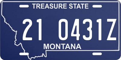 MT license plate 210431Z