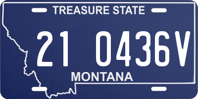 MT license plate 210436V