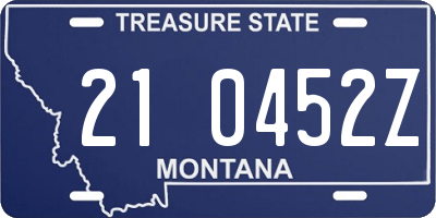 MT license plate 210452Z