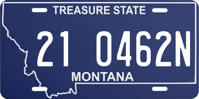 MT license plate 210462N