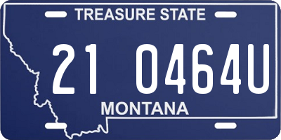 MT license plate 210464U