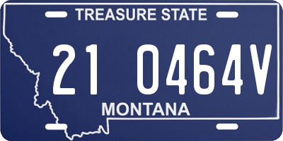 MT license plate 210464V