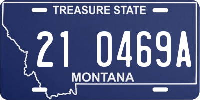 MT license plate 210469A