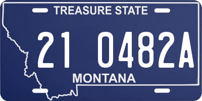 MT license plate 210482A