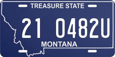 MT license plate 210482U