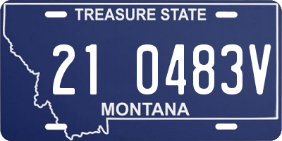 MT license plate 210483V