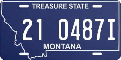 MT license plate 210487I