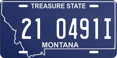 MT license plate 210491I
