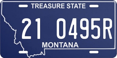 MT license plate 210495R