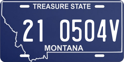 MT license plate 210504V