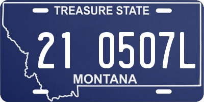 MT license plate 210507L