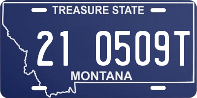 MT license plate 210509T