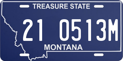 MT license plate 210513M