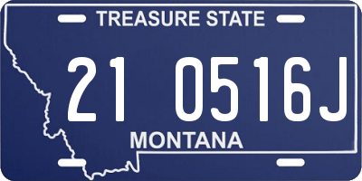 MT license plate 210516J