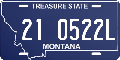 MT license plate 210522L