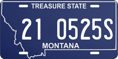 MT license plate 210525S