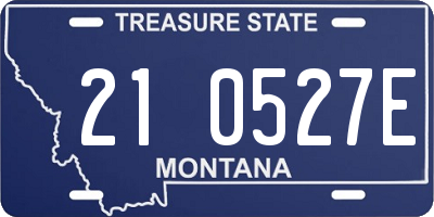 MT license plate 210527E