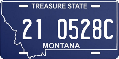 MT license plate 210528C