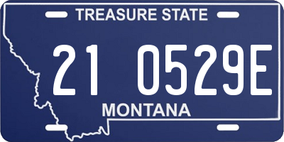 MT license plate 210529E