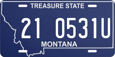 MT license plate 210531U