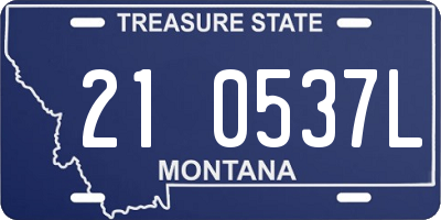 MT license plate 210537L