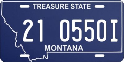 MT license plate 210550I
