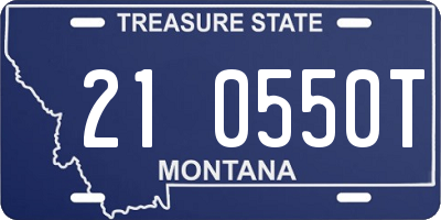 MT license plate 210550T
